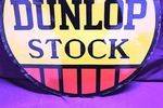 Dunlop Stock Round Double Sided Enamel Sign