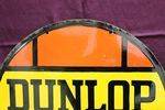 Dunlop Stock Round Double Sided Enamel Sign