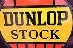 Dunlop Stock Round Double Sided Enamel Sign