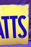 Pratts Post Mount Enamel Sign