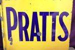 Pratts Post Mount Enamel Sign