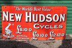 New Hudson Cycles Vintage Enamel Sign.#