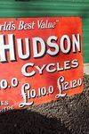 New Hudson Cycles Enamel Sign