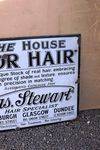 The House Of Hair Enamel Advertising Sign