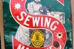 Singer Sewing Machine Advertising Enamel Sign