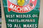 Singer Sewing Machine Advertising Enamel Sign