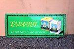 Taj Mahal Tea Tin Advertising Sign.#