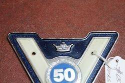 50 Veteran Car Club Badge