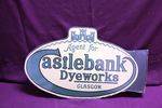 Agent For Castlebank Dyeworks Glasgow Enamel Post Mount Sign 