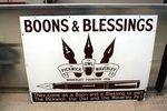 Boons + Blessing Fountain Pens Enamel Sign. #