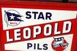 Leopold Star Pils Framed Enamel Sign Arriving Nov