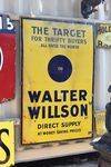 Large Walter Willson Enamel Advertising Sign