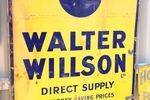 Large Walter Willson Enamel Advertising Sign