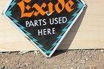 Exide Genuine Parts Enamel Sign