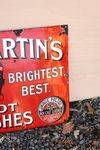Day And Martins Boot Polish Enamel Sign