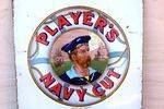 Playerand96s Navy Cut Enamel Sign