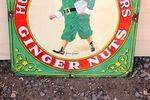 Huntley And Palmers Ginger Nuts Enamel Sign
