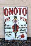 Onoto Pen Pictorial Enamel Sign