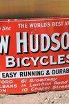 New Hudson Bicycles Enamel Sign 