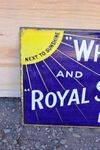 White And May Royal Standard BP Lamp Oil Double Sided Enamel Sign