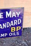 White And May Royal Standard BP Lamp Oil Double Sided Enamel Sign