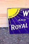 White And May Royal Standard BP Lamp Oil Double Sided Enamel Sign