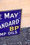 White And May Royal Standard BP Lamp Oil Double Sided Enamel Sign