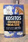 Kozitos Cooked Maize Pictorial Enamel Sign.#