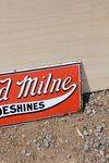 Wood Milne Shoeshines Enamel Sign 