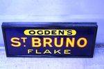Framed St Bruno`s Flake Enamel Sign.#