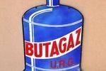 Butagaz Double Sided Die Cut Enamel Sign