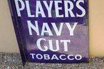 Players Navy Cut Pictorial Double Sided Post Mount Enamel Sign