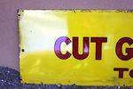 Wills Cut Golden Bar Strip Enamel Sign