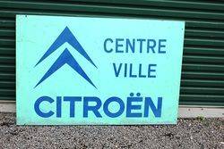 Citroen Tin Advertising Sign