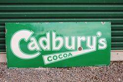 Cadburys Cocoa Enamel Advertising Sign