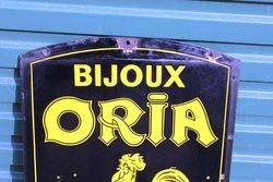 Bijoux Oria Double Sided Enamel Sign 