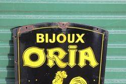 Bijoux Oria Double Sided Enamel Sign 