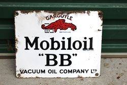 Mobiloil Gargoyle BB Enamel Sign.#