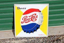 Pepsi Tin Advertising Sign.#