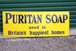 Puritan Soap Enamel Advertising Sign