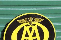 Near Mint AA Double Sided Enamel Sign