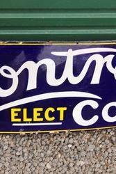 Rowntrees Chocolate Enamel Strip Sign