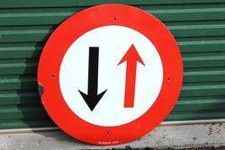 Round Enamel Street Sign.#