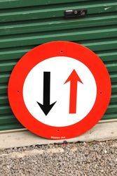 Round Enamel Street Sign.#