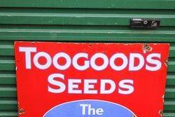Toogoods Seeds Enamel Advertising Sign