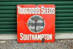 Toogoods Seeds Enamel Advertising Sign.#
