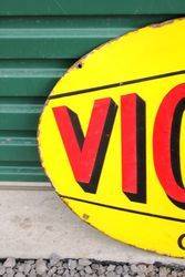 Vigzol Oils Double Sided Enamel Sign