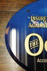 Ocean Insurance Glass Advertising Sign 