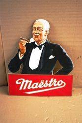 Maestro Cigar Advertising Card. #