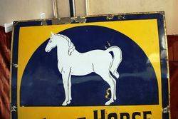 ARRIVING SOON Early White Horse Whisky Enamel Sign